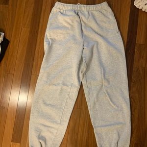 Aritzia TNA cozy fleece mega sweat pant h.light cool grey medium